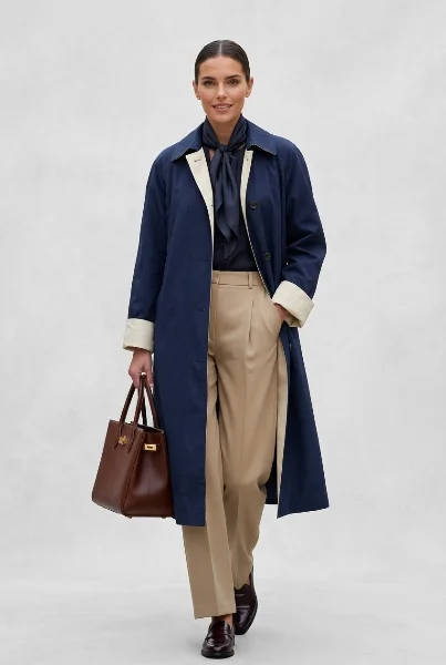 Trench Coat Azul Marinho